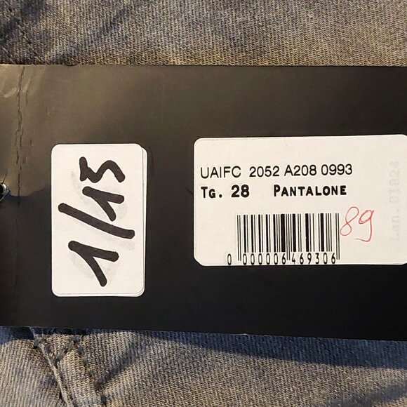 John Richmond ROCKER Straight Leg Grey Acid Wash Denim Jeans Sz 28 x 35 NWT - Picture 13 of 14